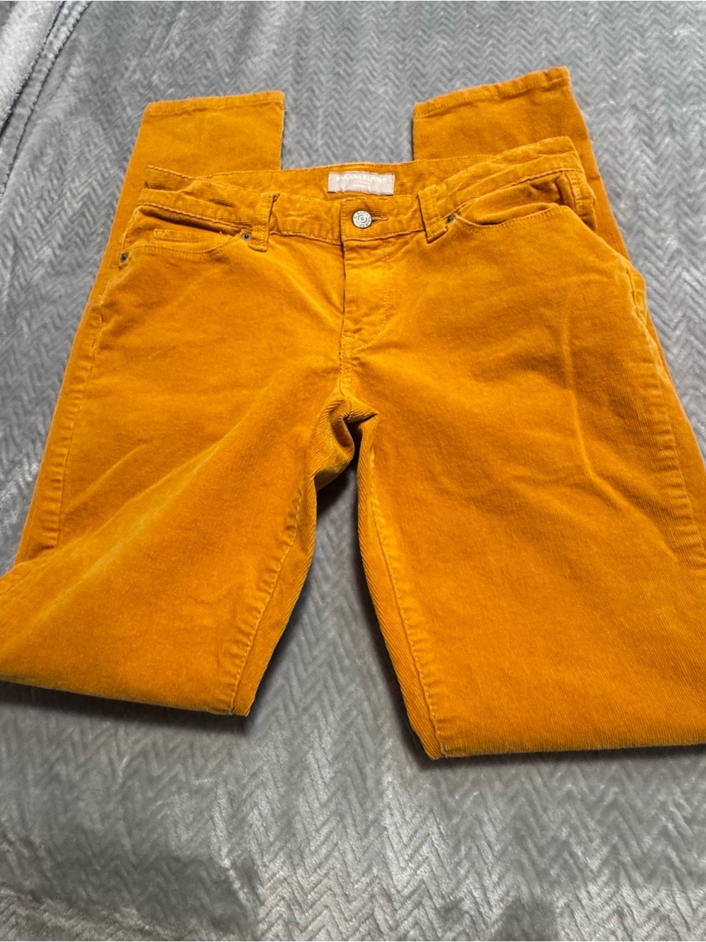 Banana Republic Women’s Skinny Corduroy Jeans in Mustard Orange